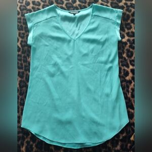Express Teal Sleeveless Women's Top